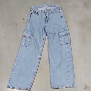 Old Navy Sky Blue Wide-Leg Jeans